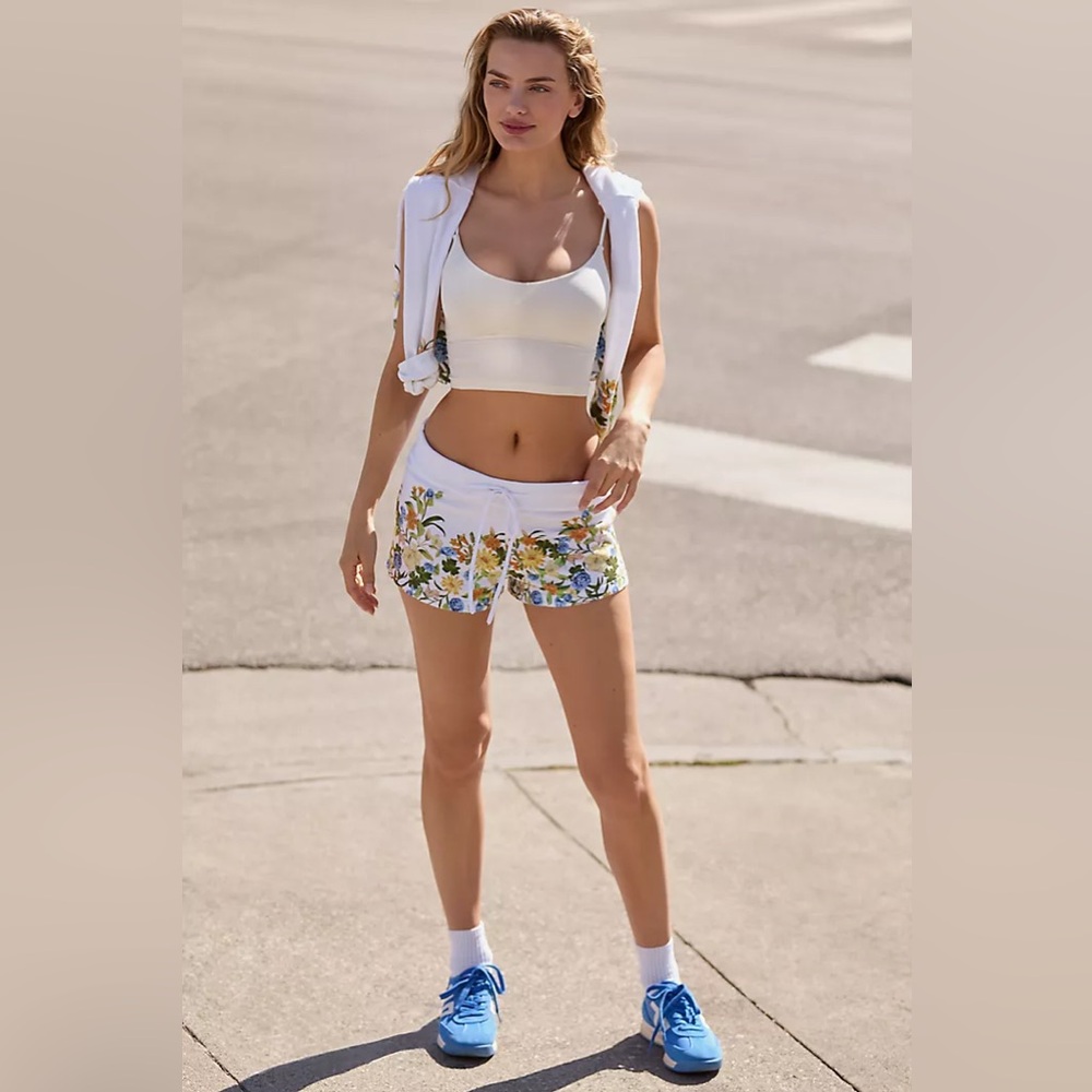 New Beach Riot x Anthropologie Blossom Balboa Sweat Shorts sz S